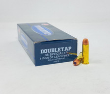 DoubleTap 38 Special +P Ammunition 38SP110X 110 Grain DT Lead Free Solid Copper Hollow Point 20 Rounds