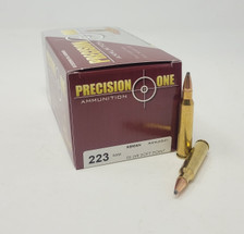 Precision One 223 Rem *REMAN* Ammunition PONE174 55 Grain Soft Point 50 Rounds