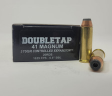 Double Tap 41 Mag Ammunition 41M170CE 170 Grain Controlled Expansion Hollow Point 20 Rounds