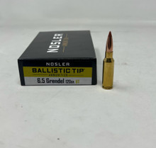 Nosler 6.5 Grendel Ammunition NOS61023 120 Grain Ballistic Tip 20 Rounds