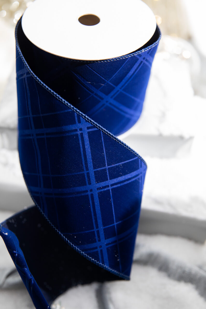 Blue Christmas Collection | Lattice Ribbon | Decorator's Warehouse - Page 2