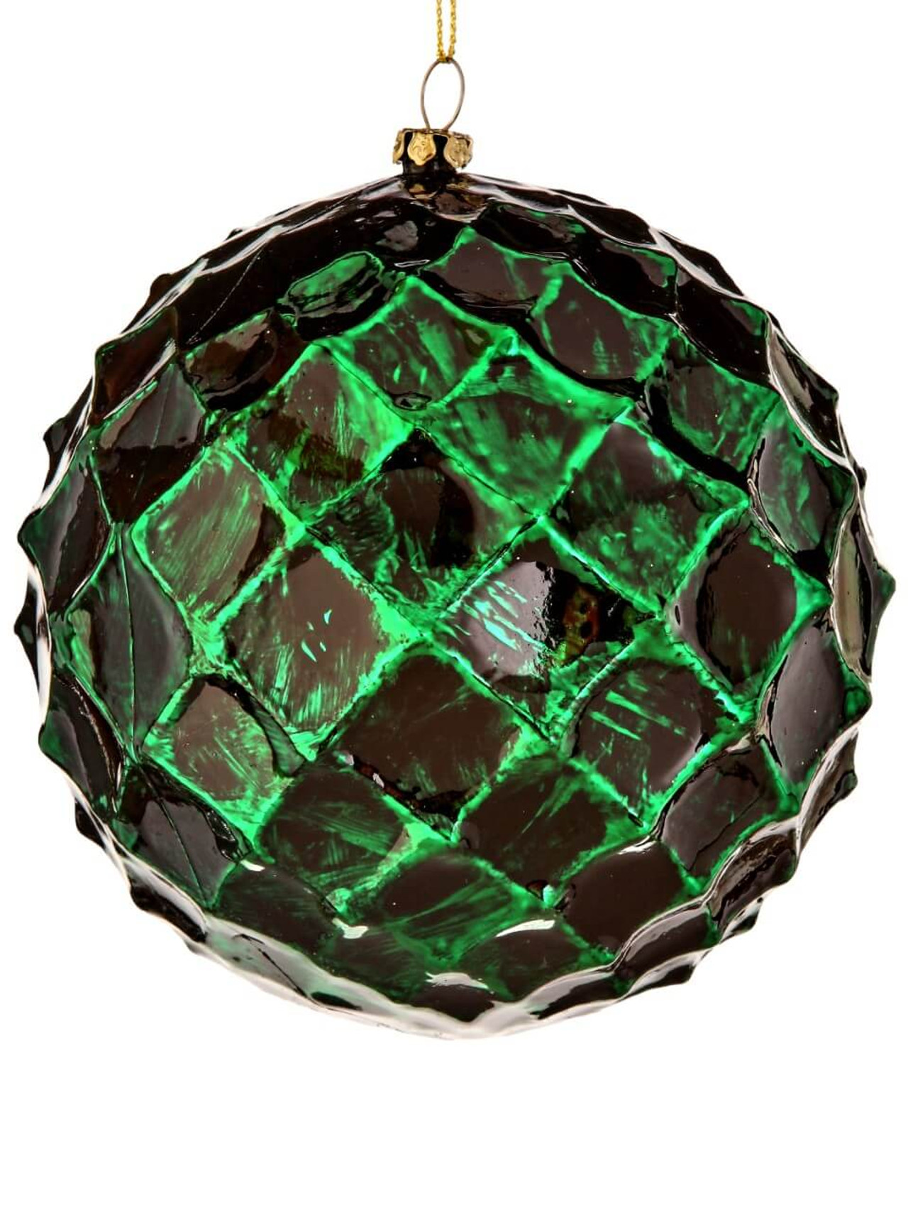 12cm Emerald Honeycomb Christmas Ball Ornament Decorator S Warehouse   Honeycomb Emerald Christmas Ornament 67391  05737.1626491353 