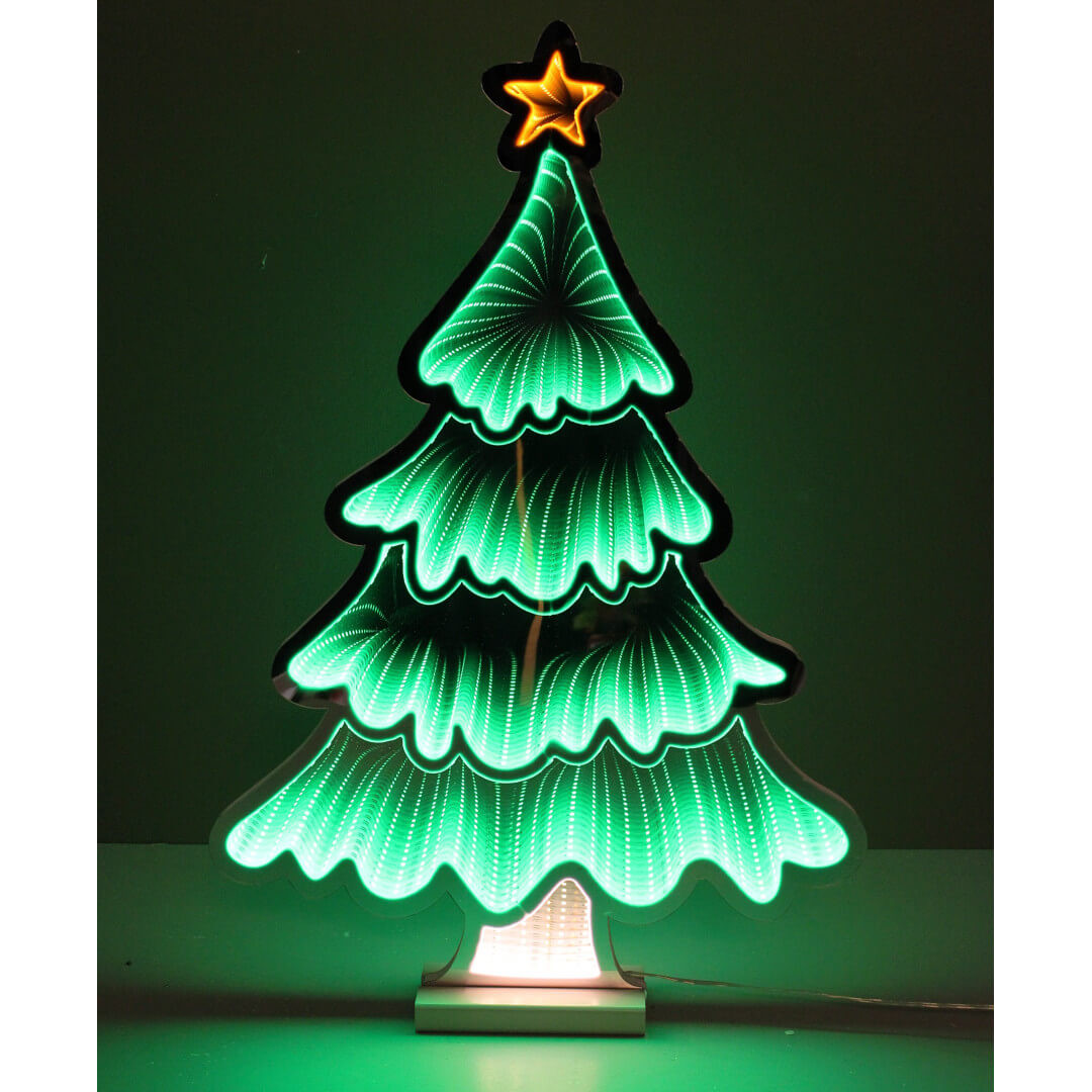 Idena LED Infinity Mirror Weihnachtsmann 25x8x40cm für Innen Idena LED Infinity Mirror Weihnachtsmann 25x8x40cm für Innen