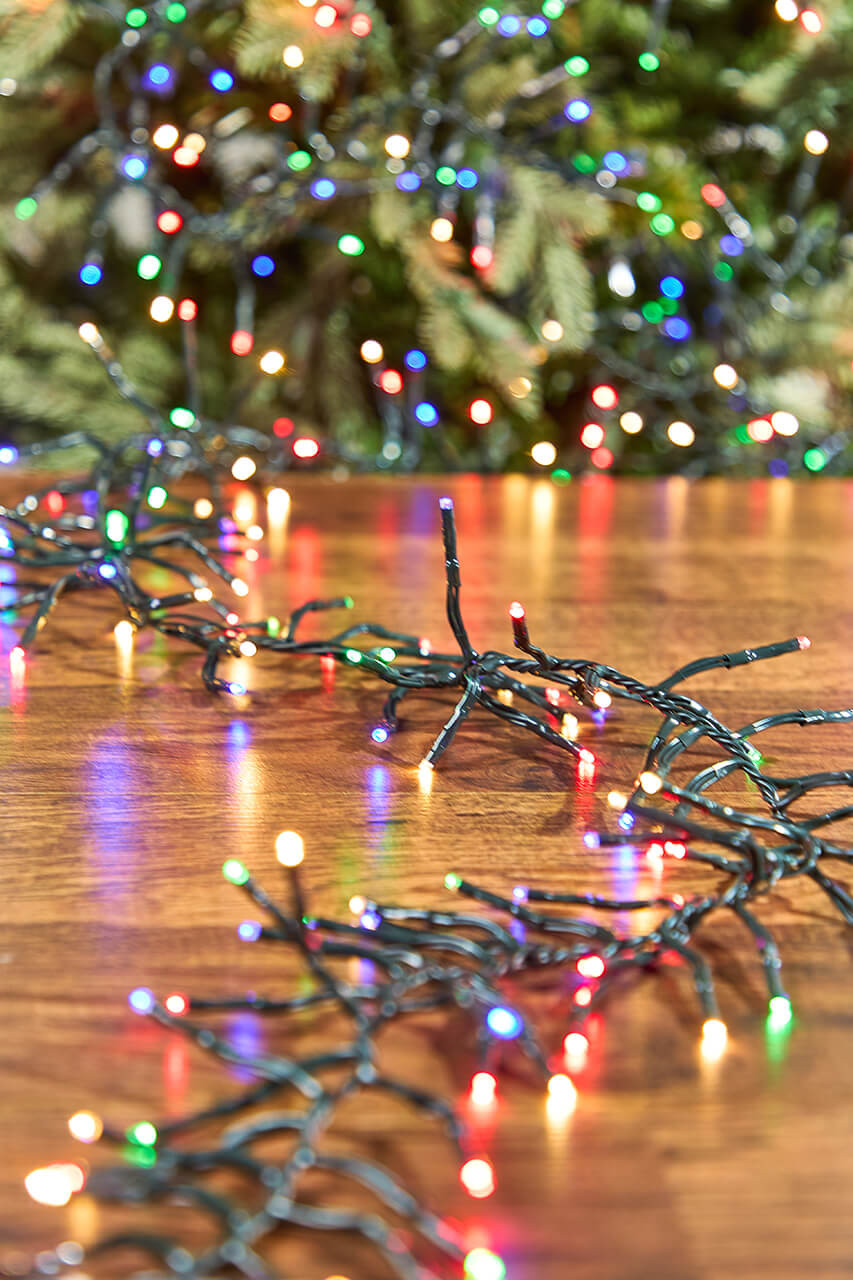 53' Platinum Elite Cluster Lights - 1560L Multi (Green Cord