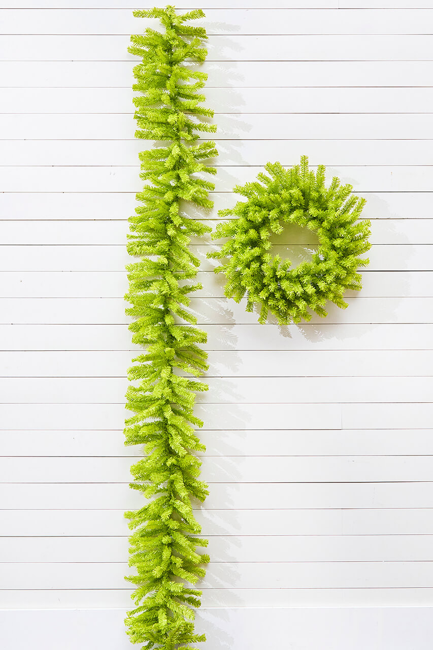 30" Lime Green Wreath - Thumbnail 3