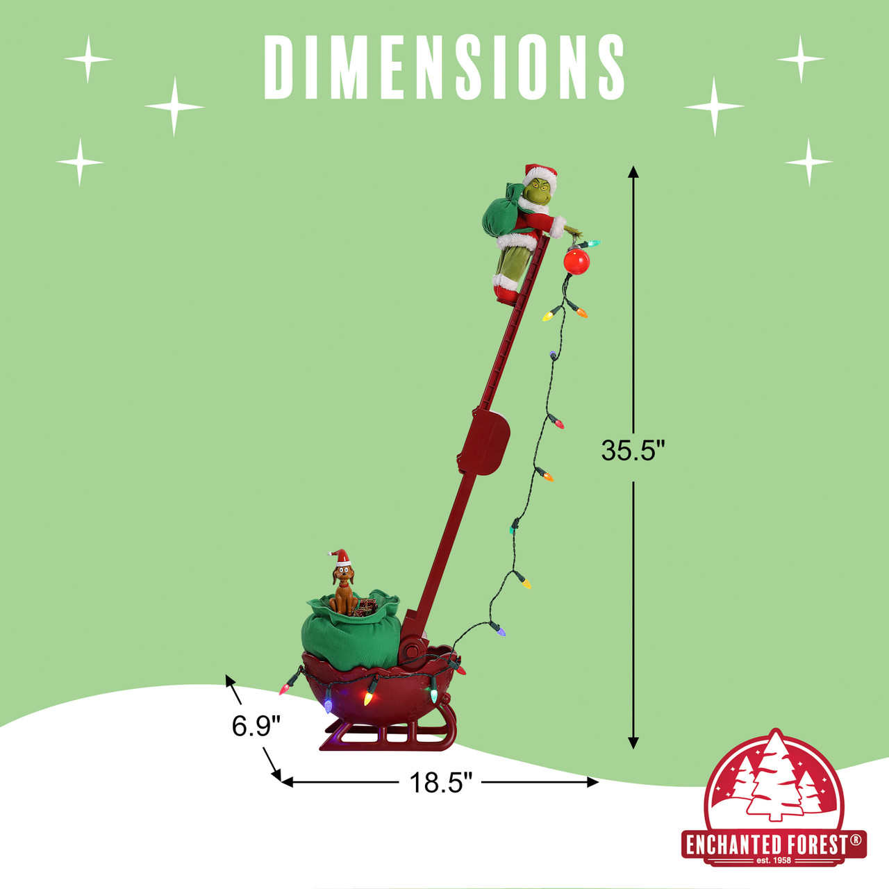Mr. Christmas Grinch Utility Sleigh - Thumbnail 5