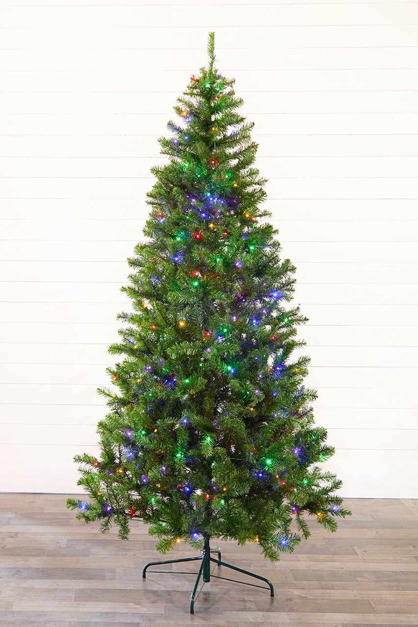 7.5' Aspen Pine Artificial Christmas Tree with 400 Color-Changing