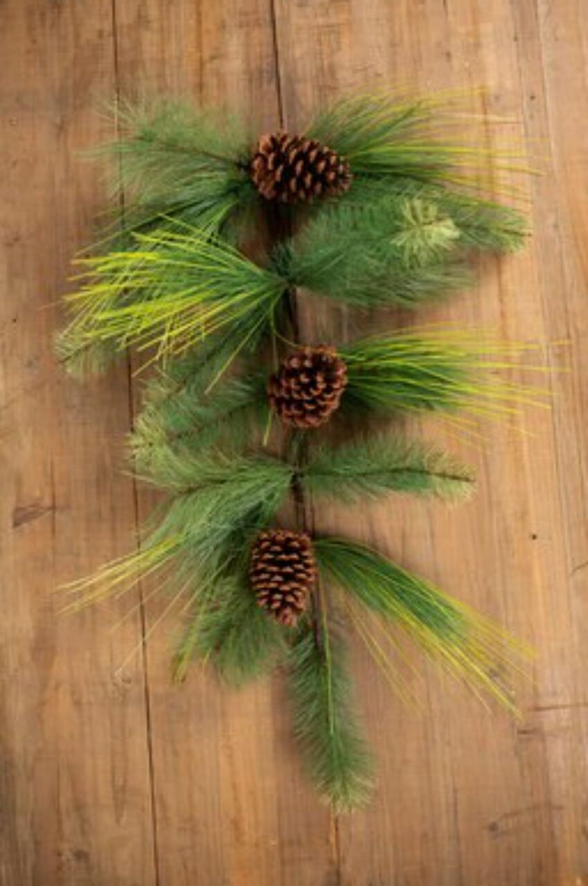 Darice Christmas Pine Pick 5 x 12 inches w Pinecone 