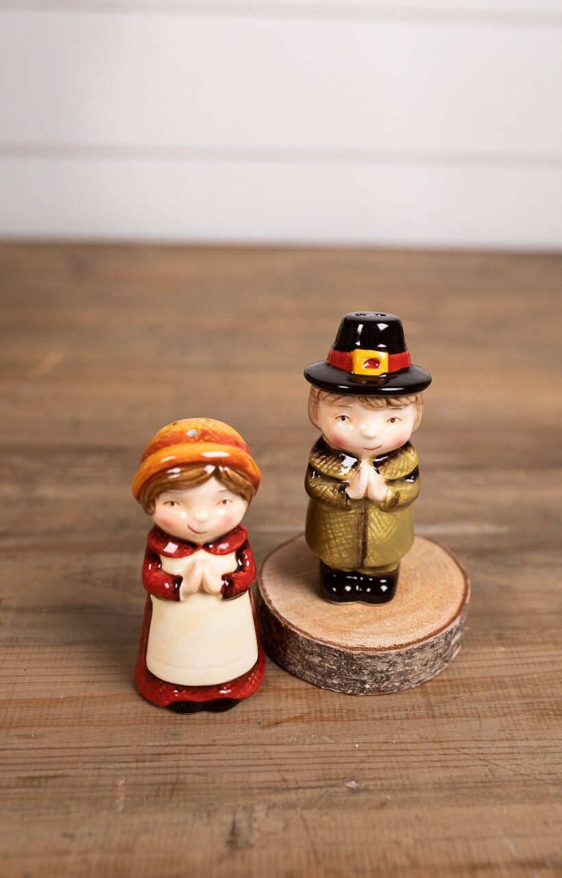 Sweet Pilgrim Salt and Pepper Shakers - Set of 2