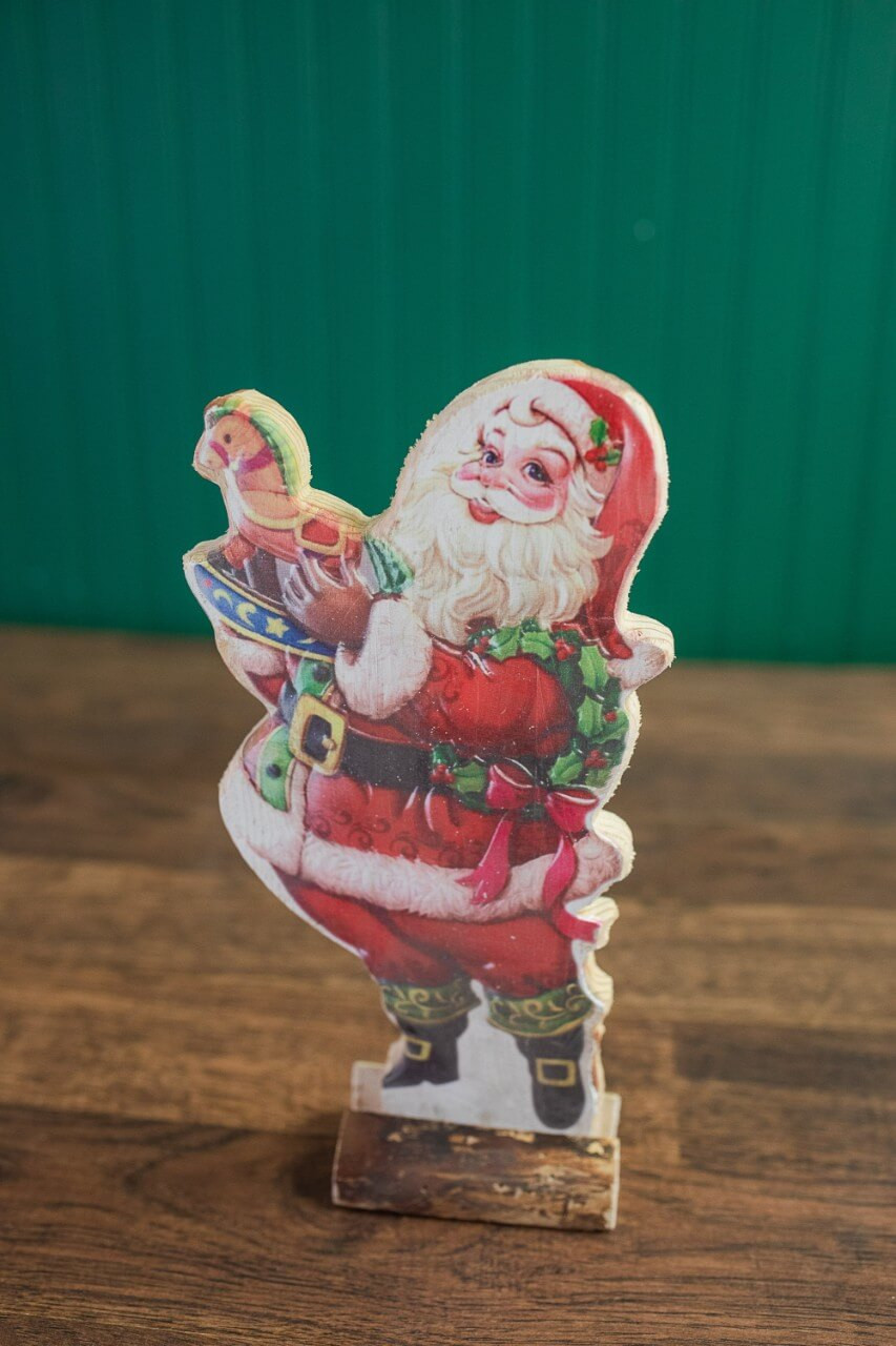14” Vintage Santa Standing - Decorator's Warehouse