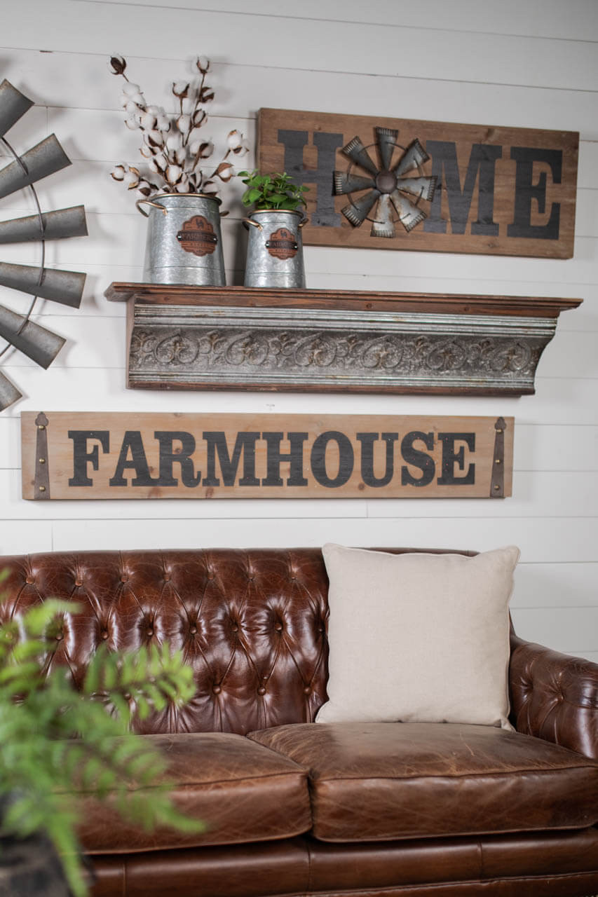 31" Wood and Metal Windmill "Home" Sign - Thumbnail 3