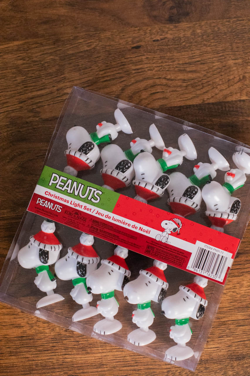 Peanuts/Snoopy Novelty Christmas Light Set