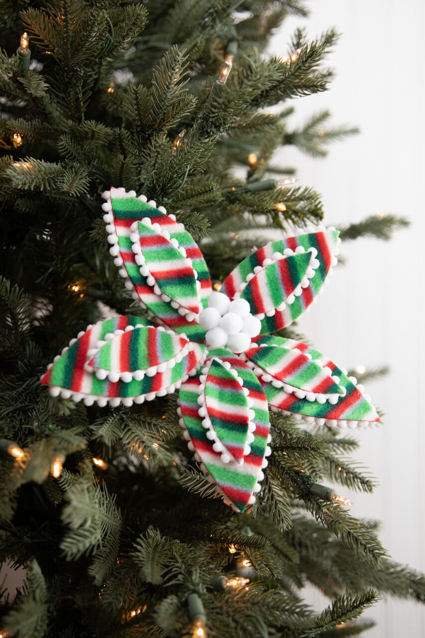 Candy Stripe Red White Christmas Ribbon