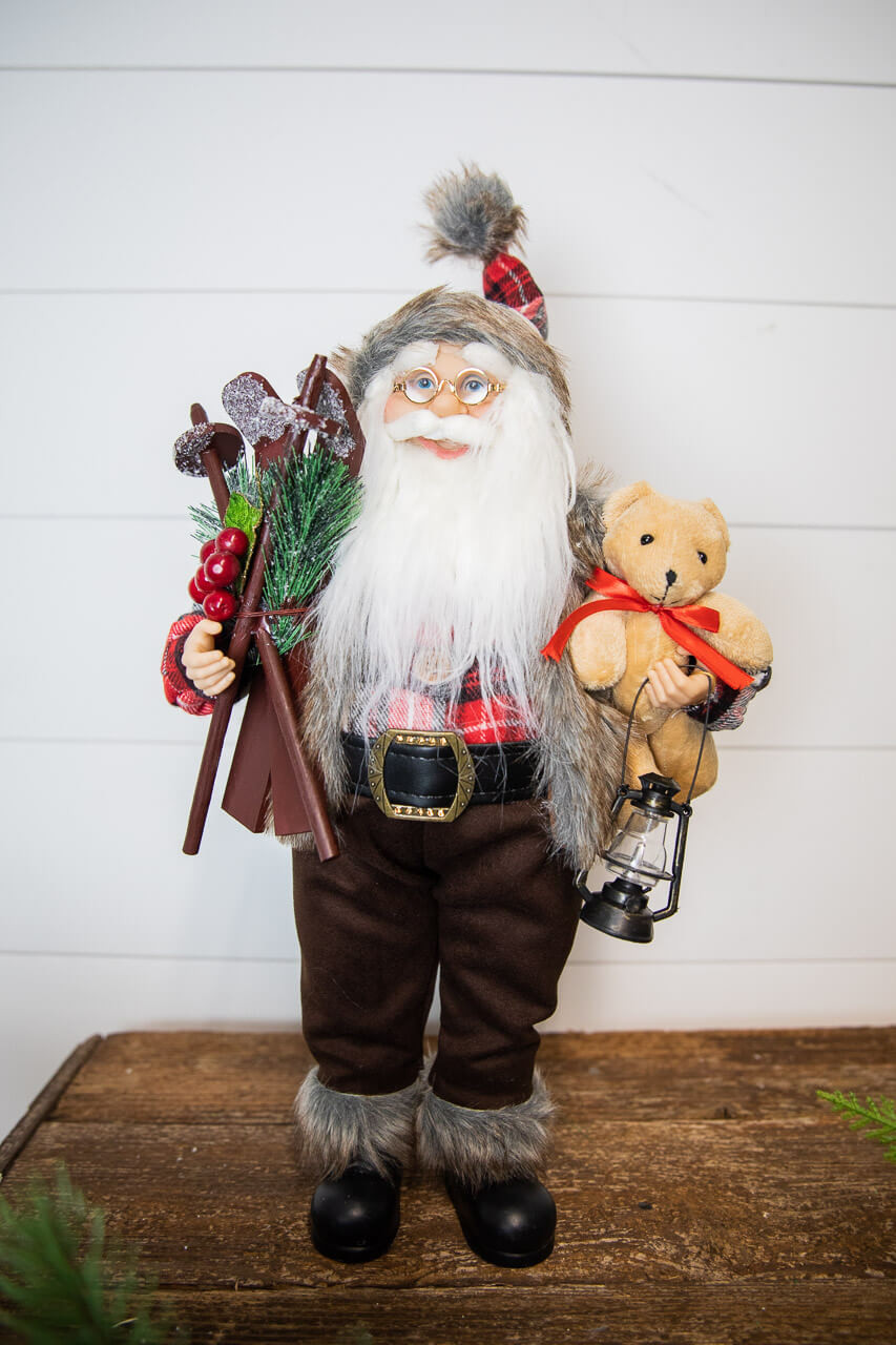 santa with bear