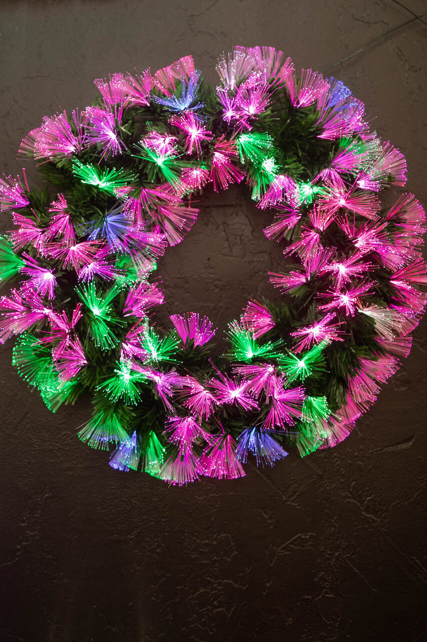 fiber optic garland lights