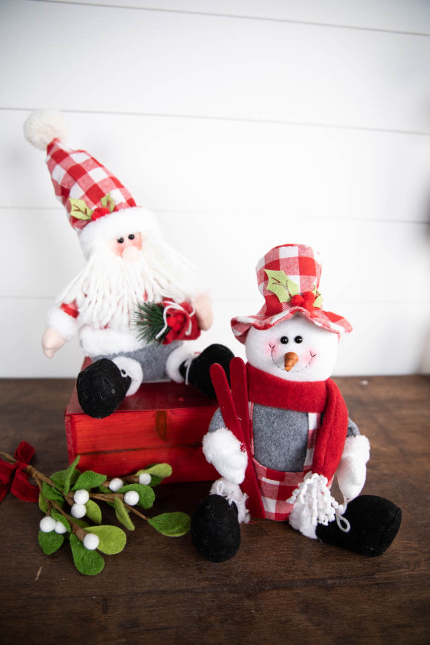 plush sitting santa