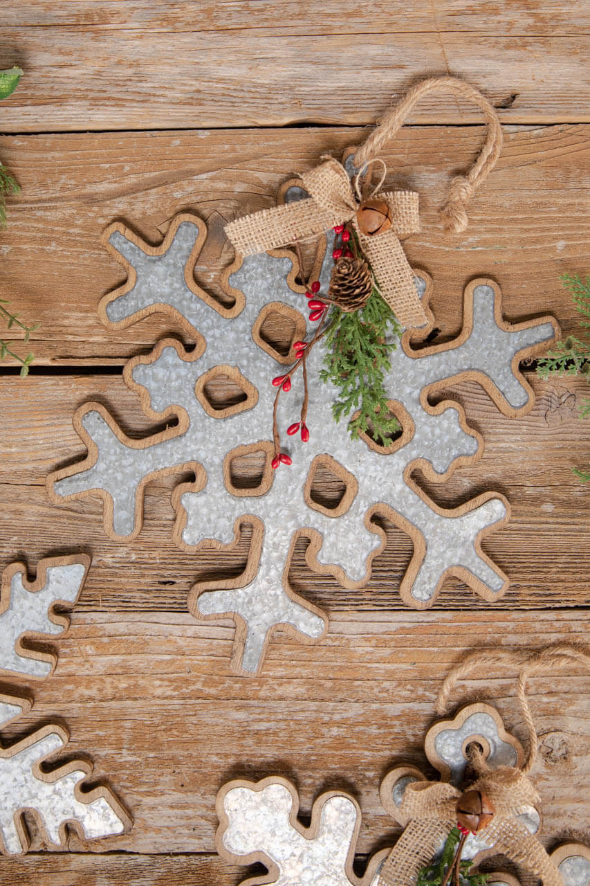 Large Wooden Snowflakes