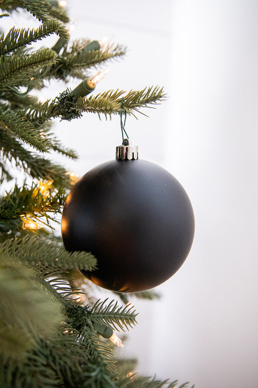 Black Ornaments Christmas Tree Decorations - 45pcs Shatterproof Christmas  Ornaments Set Assorted Christmas Ornaments Decor Baubles Plastic, Multi Size