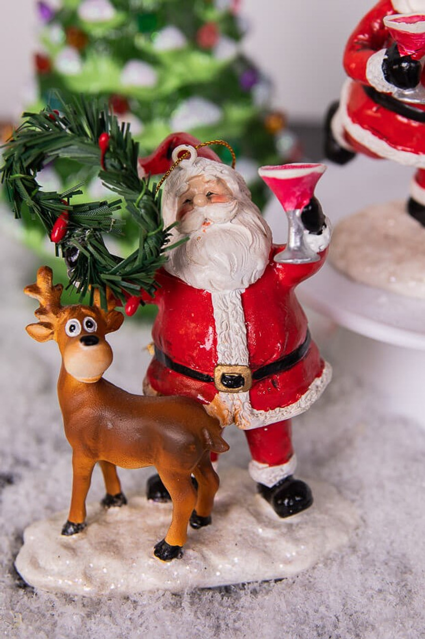 Christmas tree accessories Santa Claus and Deer
