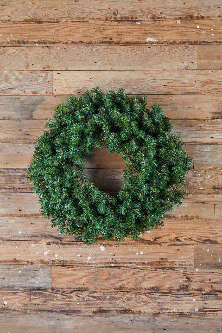 36” Unlit Norway Pine Wreath - Thumbnail 2