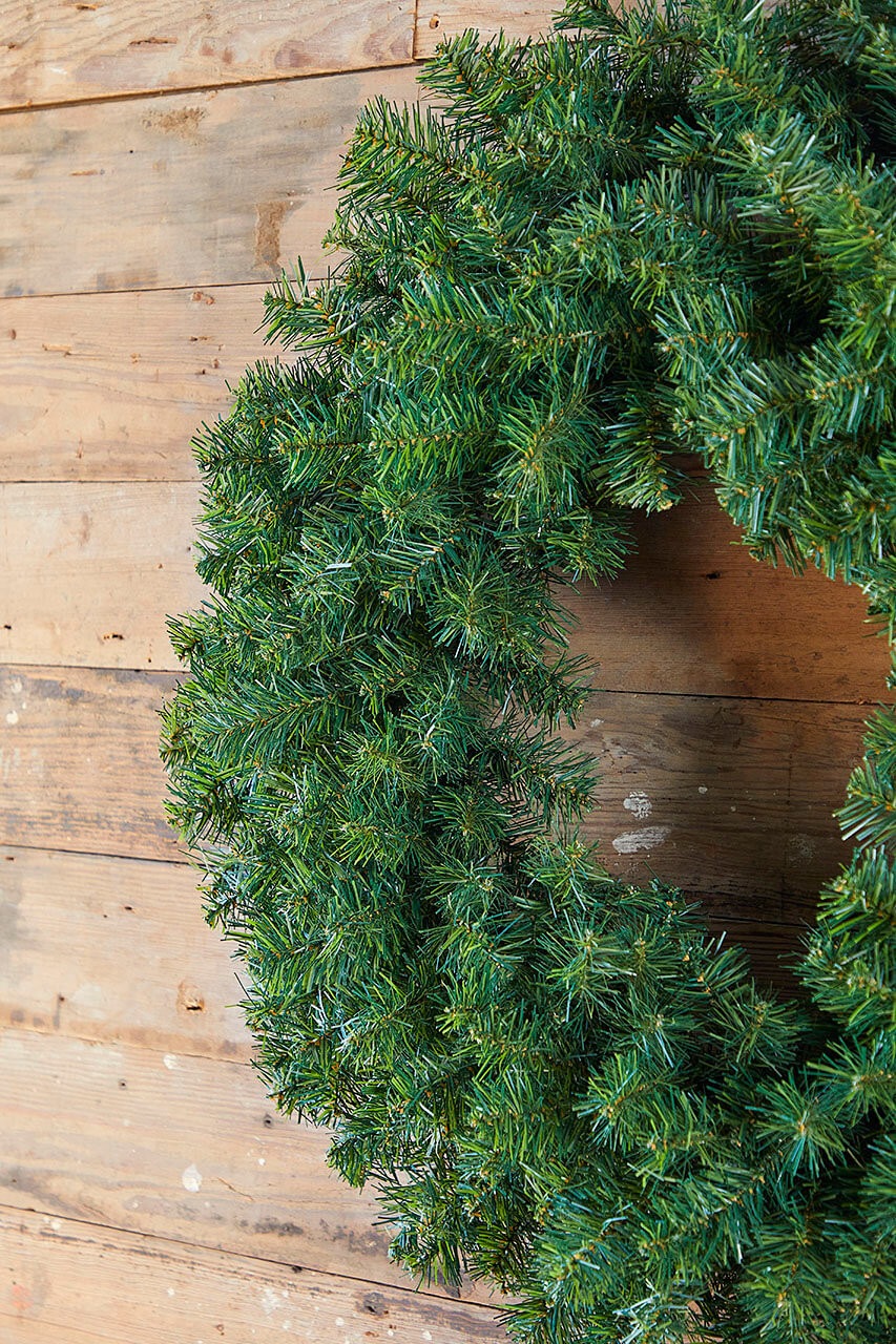 36” Unlit Norway Pine Wreath - Thumbnail 3