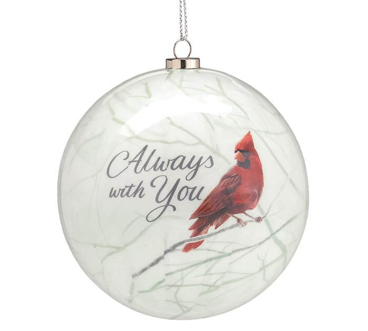 Acrylic Always Near Cardinal Christmas Ornaments - Decorator's