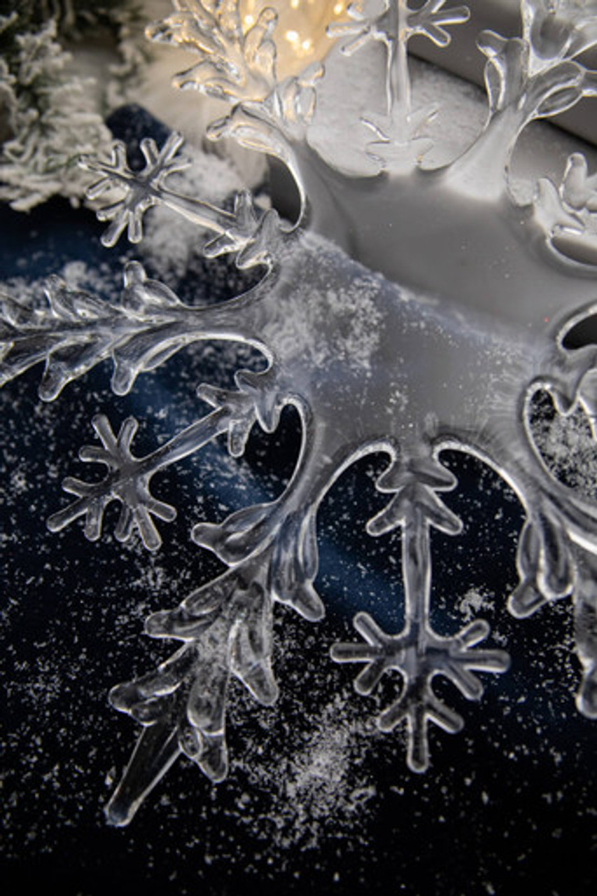 Acrylic Snowflake Ornament (Small or Large) — Treehouse Fiber Arts