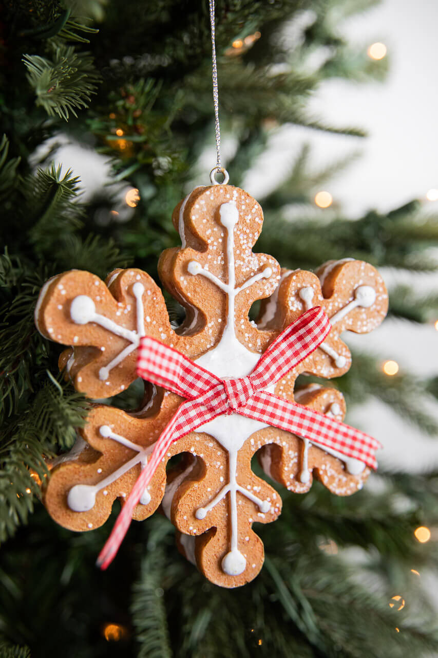 Gingerbread Snowflake Ornament - My Eclectic Treasures