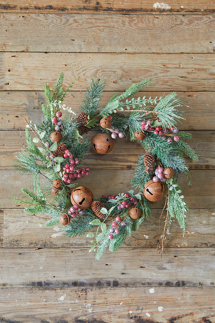 18" Rustic Bell Wreath