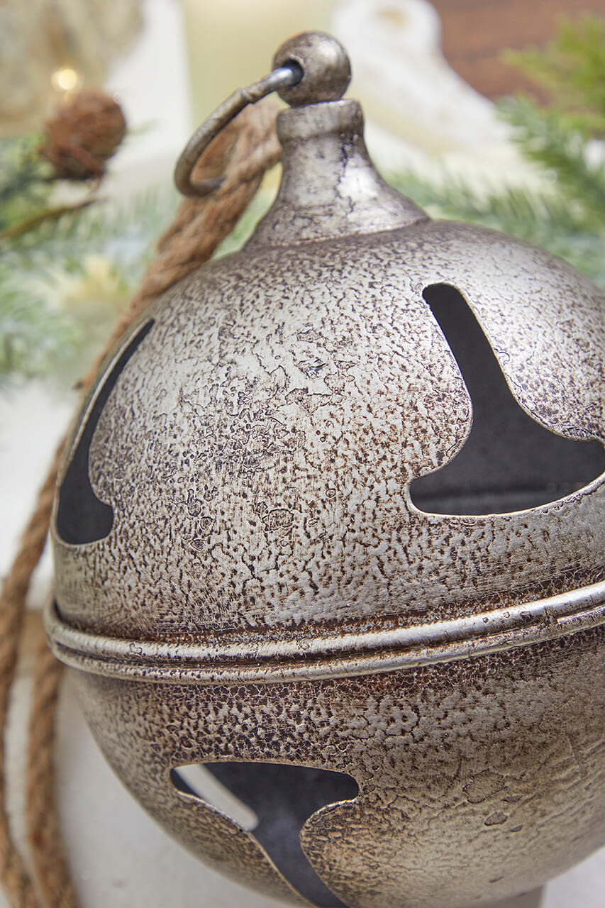 6” Metal Hanging Bell Ornament - Decorator's Warehouse