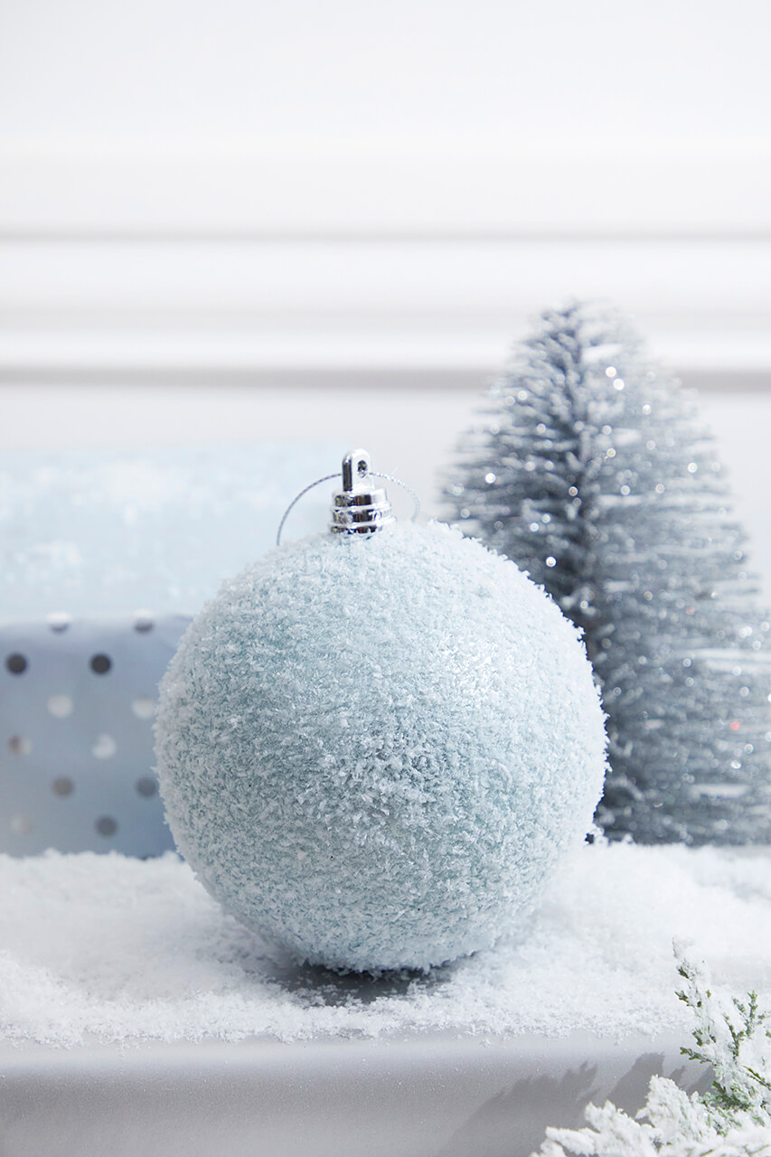 blue christmas balls