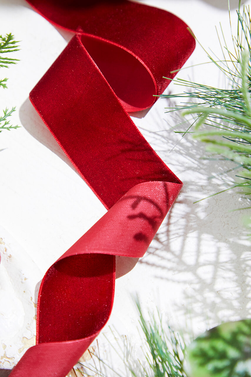 Red Velvet Ribbon 1 X 10 Yards by Paper Mart