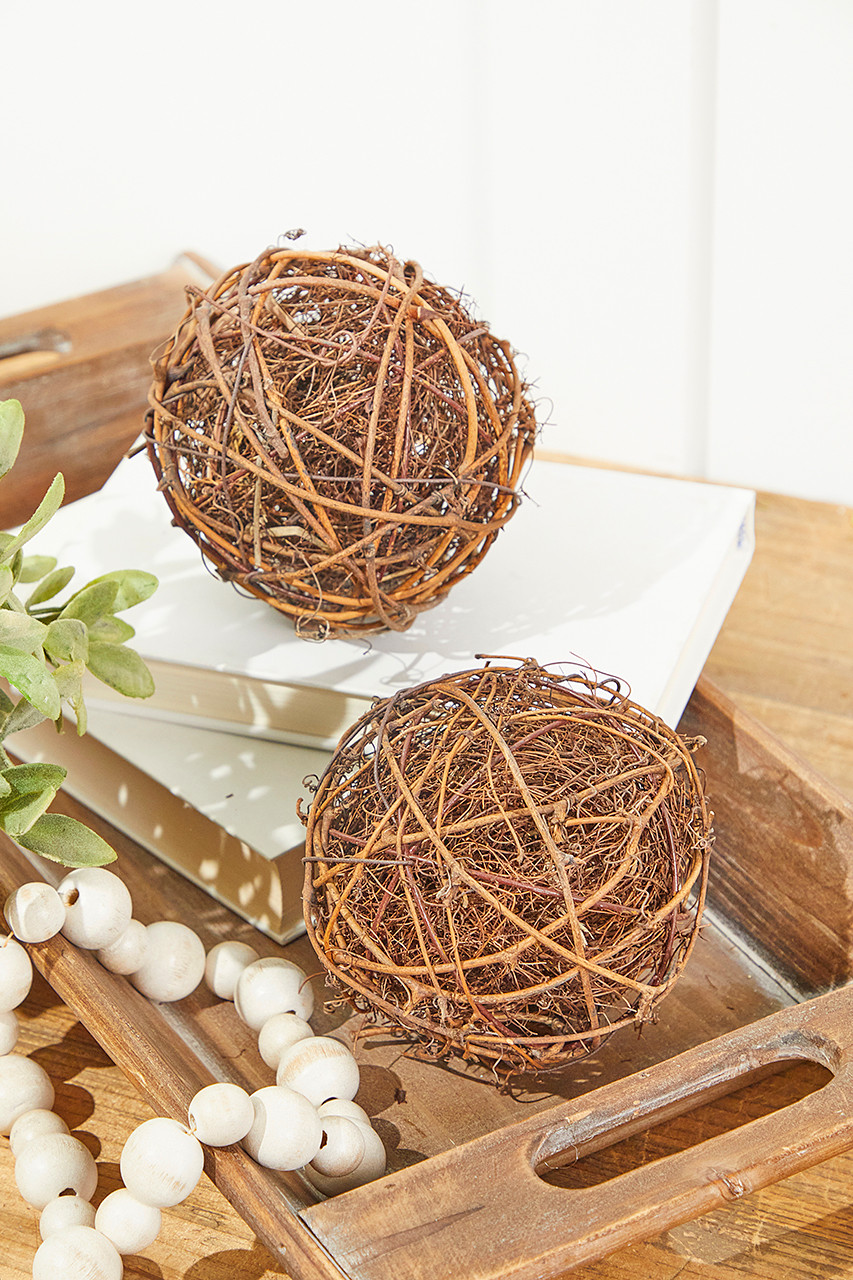 Vine Grapevine Ornaments - Set of 2 - Decorator's Warehouse