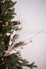 25” Mini Pink/White Cotton Ball Peppermint Christmas Sprays - Decorator's  Warehouse