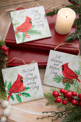 Acrylic Always Near Cardinal Christmas Ornaments - Decorator's