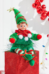 15” Plush Holiday Elf Shelf Sitter - Decorator's Warehouse