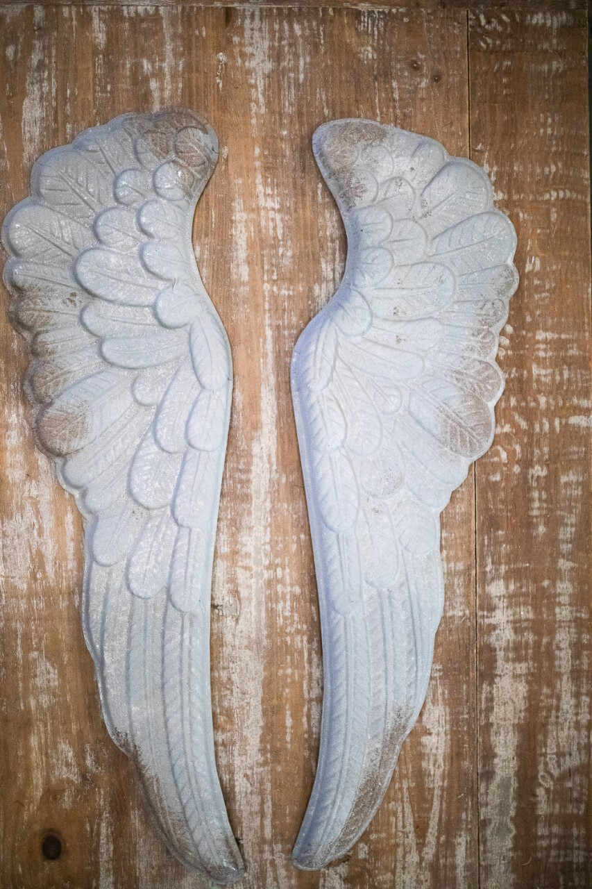 Pressed Tin Angel Wing Set - Decorator's Warehouse