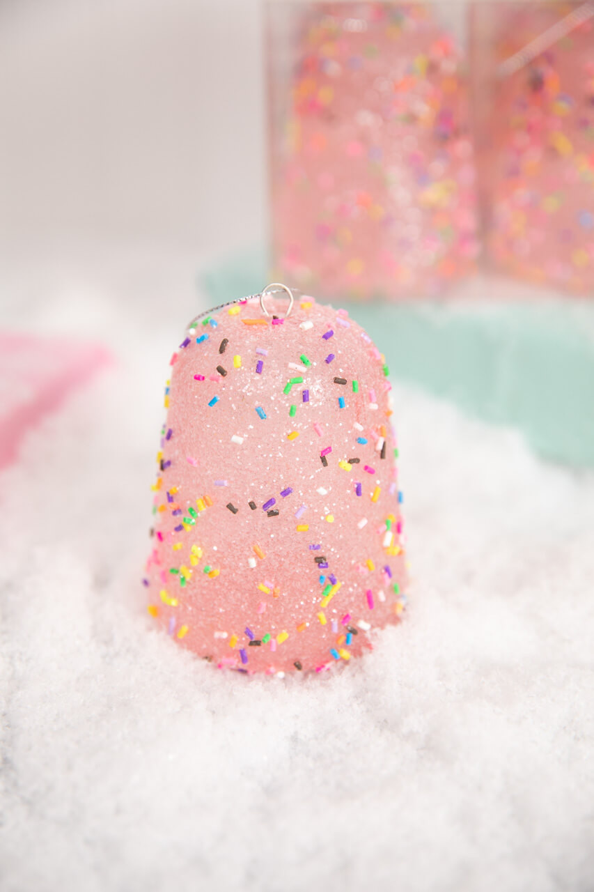 3.5” Candy Sprinkle Gumdrop Ornaments - Set of 6 - Decorator's Warehouse