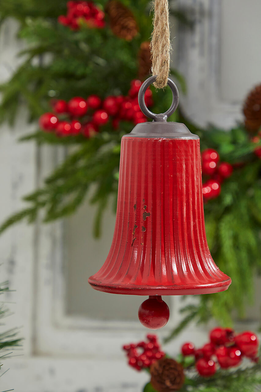 8” Metal Hanging Bell Ornament Decorator's Warehouse