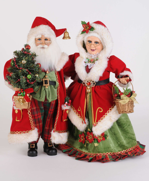 Karen Didion Lighted Strolling Mr. and Mrs. Claus