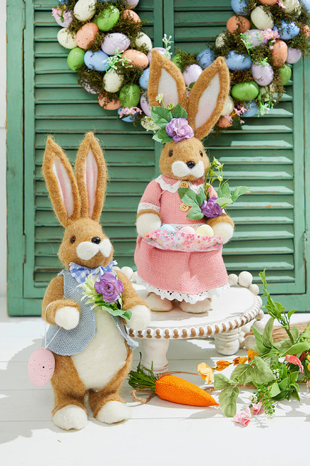 14.25" Bunny W/Eggs