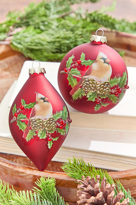 CORINTHIAN クリスマス　5体セット Cardinal Christmas Ornaments | Decorator's Warehouse