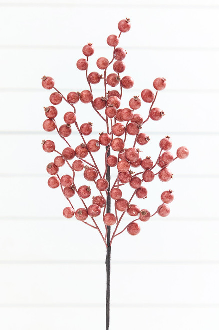 22" Harvest Chestnut Berry Spray