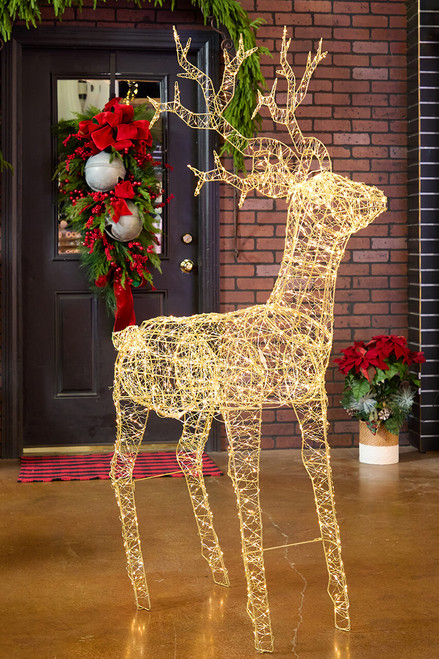 5.3' LED Standing Reindeer