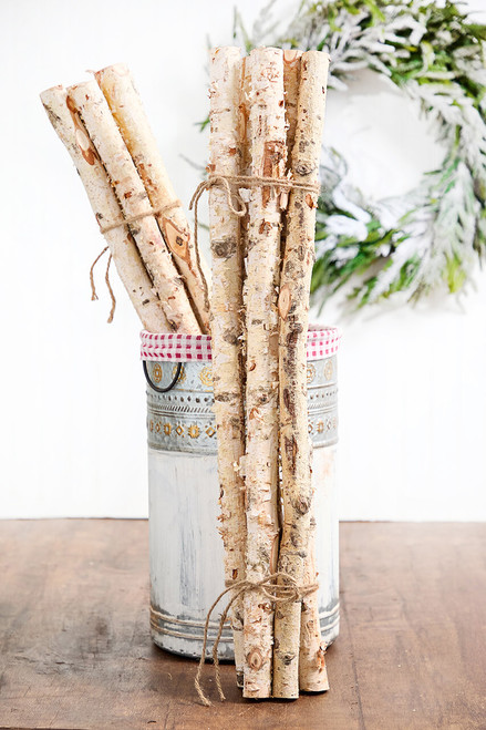 31.5" Decorative Birch Logs - Bundle of 5