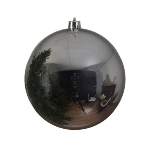 Silver Shatterproof Christmas Ornaments- 25cm Diameter