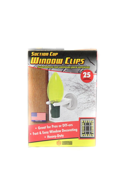Suction Cup Window Clips (25pcs)
