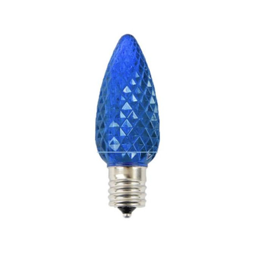 C9 Elite LED SMD Bulb (25 bulbs/box) - Platinum Faceted, Blue