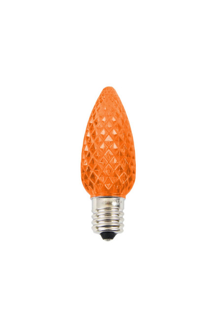 C9 Elite LED SMD Bulb (25 bulbs/box) - Platinum Faceted, Orange