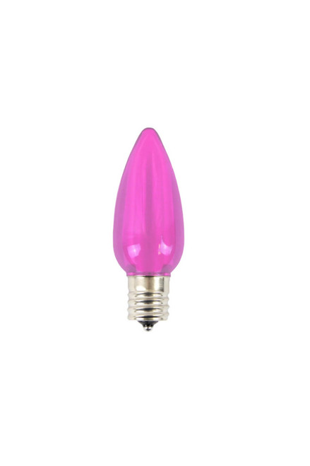 C9 Minleon LED SMD Bulb (25 bulbs/box) - Smooth, Pink